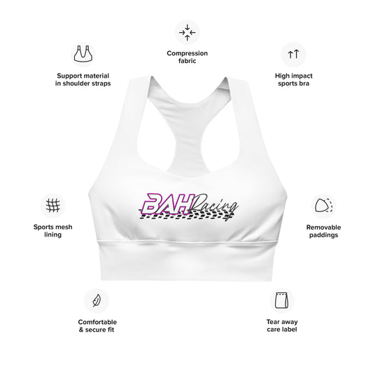 BAH Racing Logo Longline Sports Bra