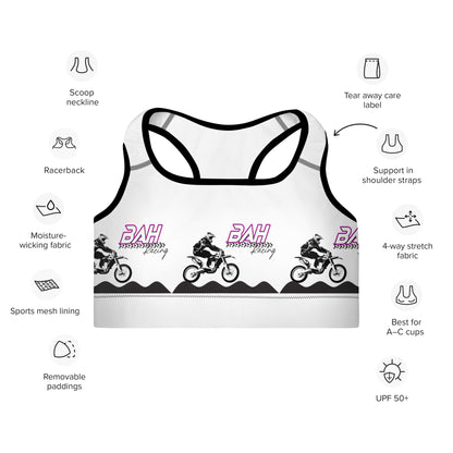 Moto Padded Sports Bra